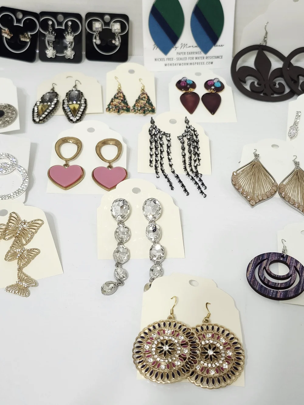 Assorted Earring Mix Rhinestone Wood Vintage To Now Enamel Everyday Wear Variety